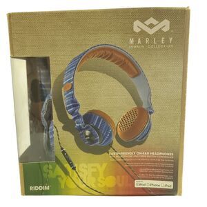 MARLEY Jammin Collection Wired Headphones With Travel Bag NEW IN OPEN BOX!